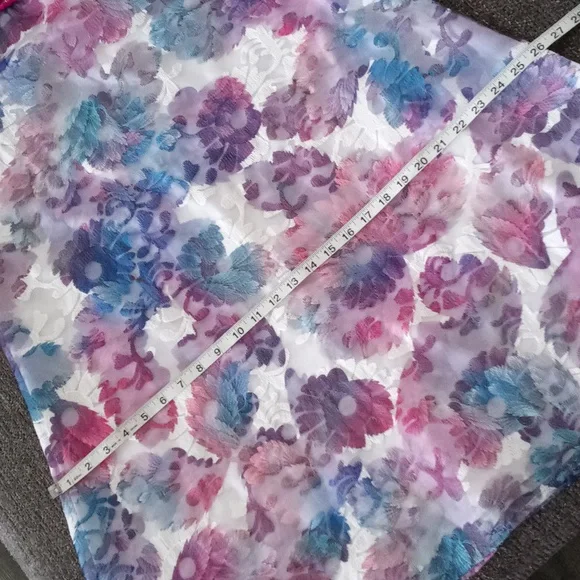 💜Badgley Mischka Belle💜 - Floral A-Line Sleeveless Olga Dress - Picture 12 of 13